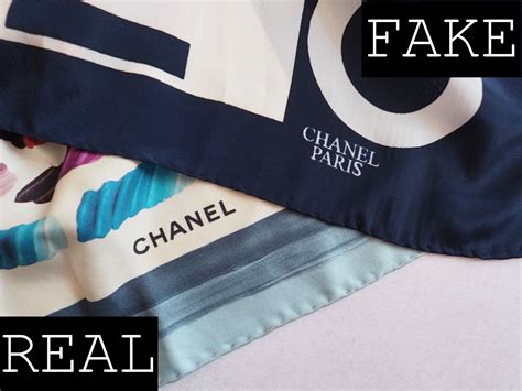 how do i know if my chanel scarf is real|real v's fake scarf.